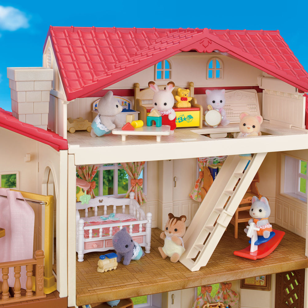 
                
                    Load image into Gallery viewer, Calico Critters Red Roof Country Home -Secret Attic Playroom
                
            