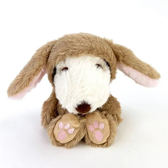 Snoopy Fluffy Lop Ear Bunny Brown Plush