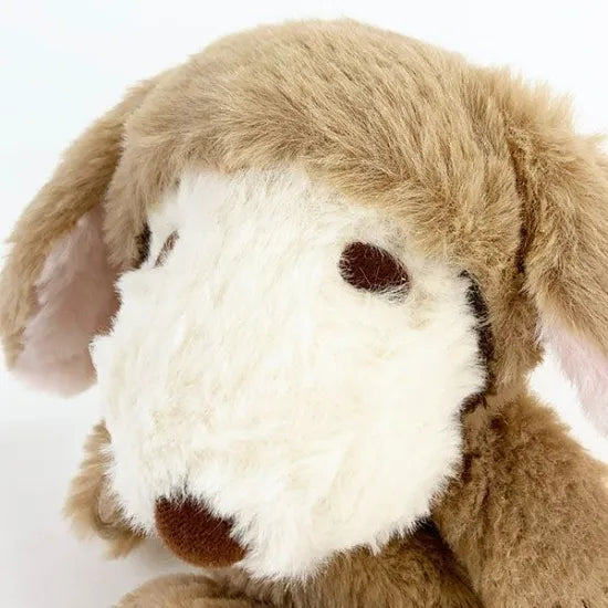 Snoopy Fluffy Lop Ear Bunny Brown Plush