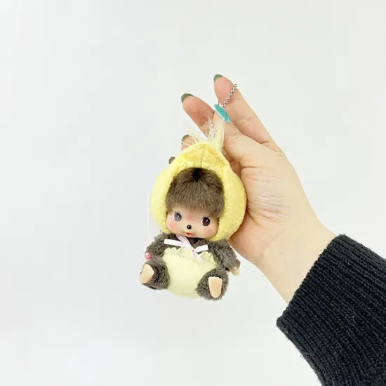 Monchhichi Animal Bebichichi Chick Big Face Keychain