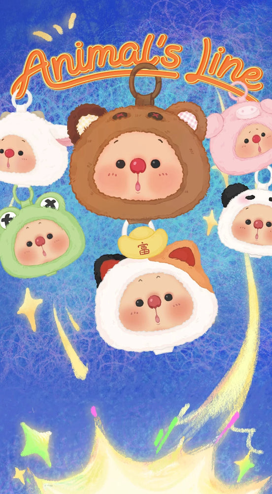 
                
                    Load image into Gallery viewer, OYO Animal&amp;#39;s Line Series Plush Pendant Blind Box
                
            