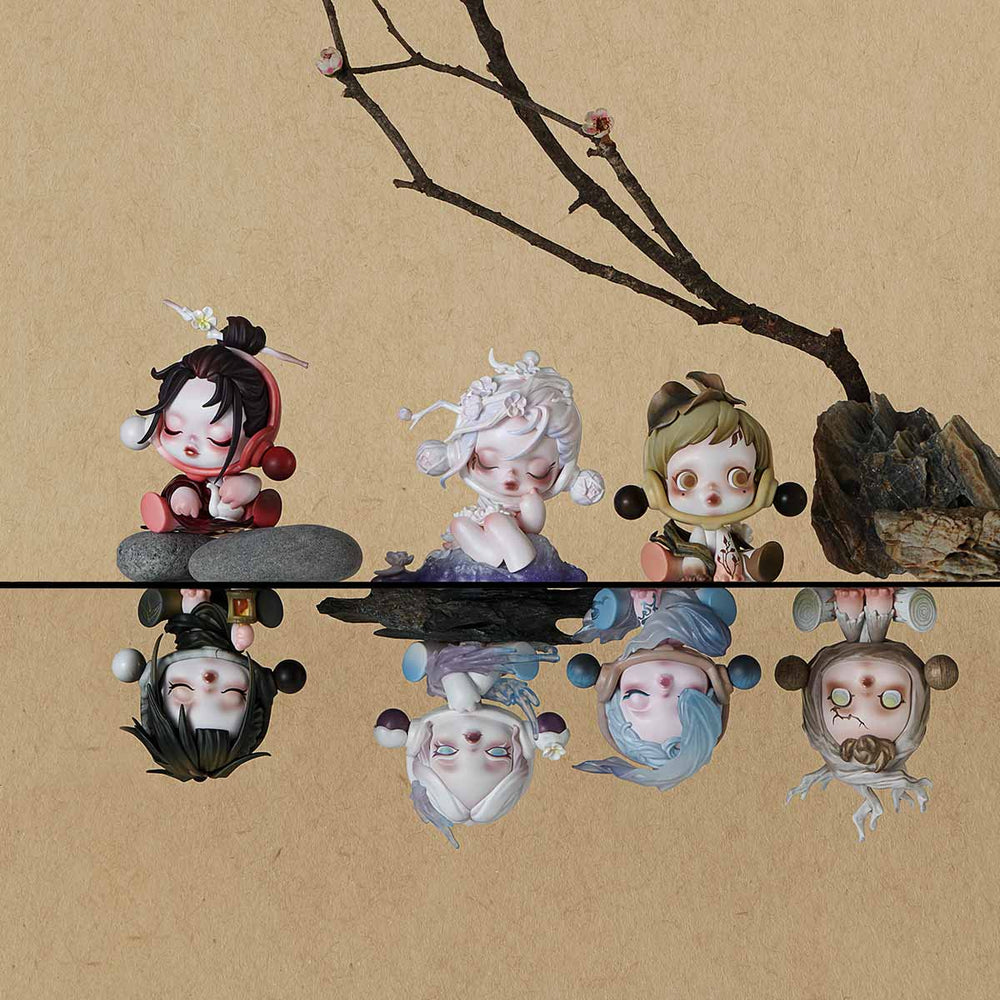 SKULLPANDA The Ink Plum Blossom Series Figures