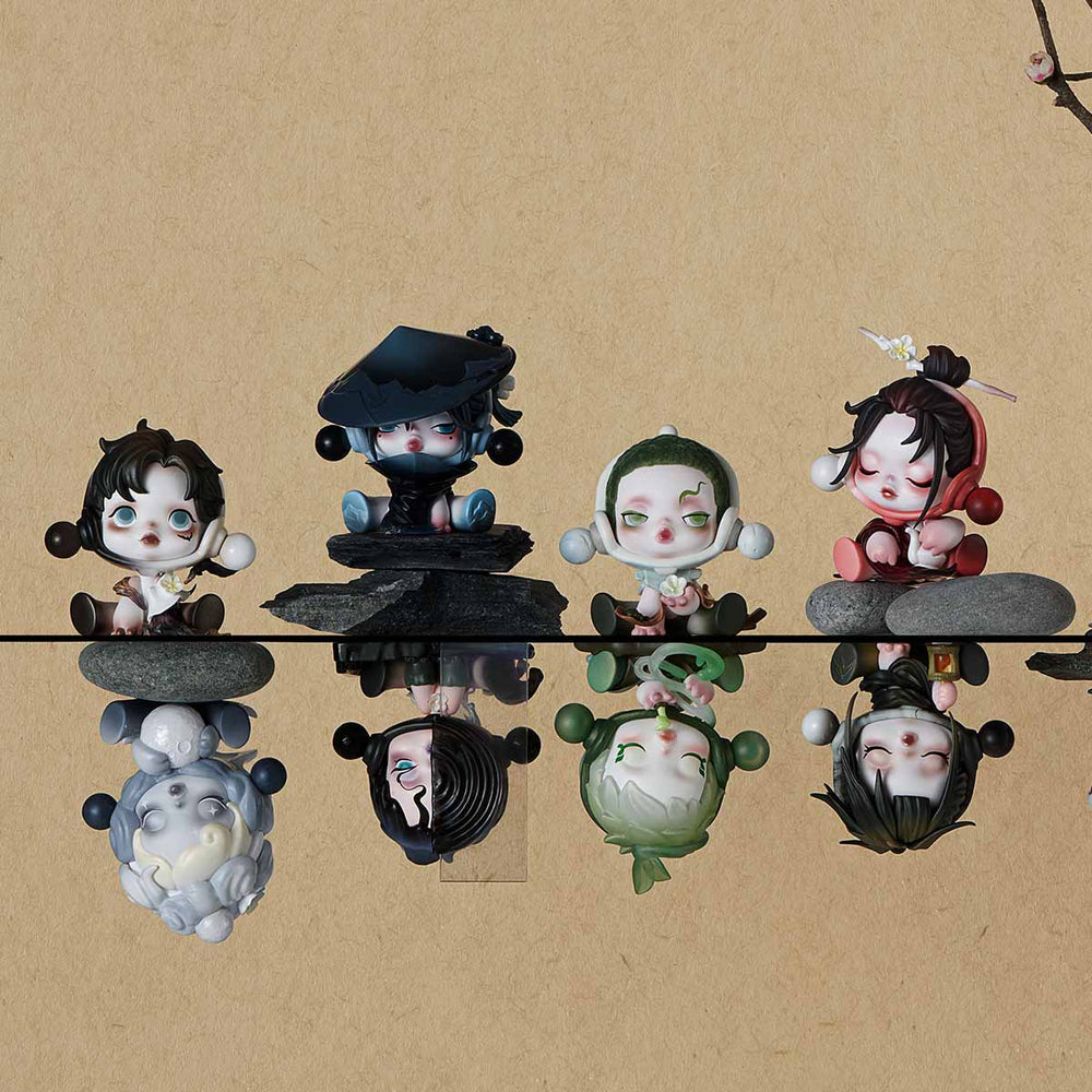 SKULLPANDA The Ink Plum Blossom Series Figures