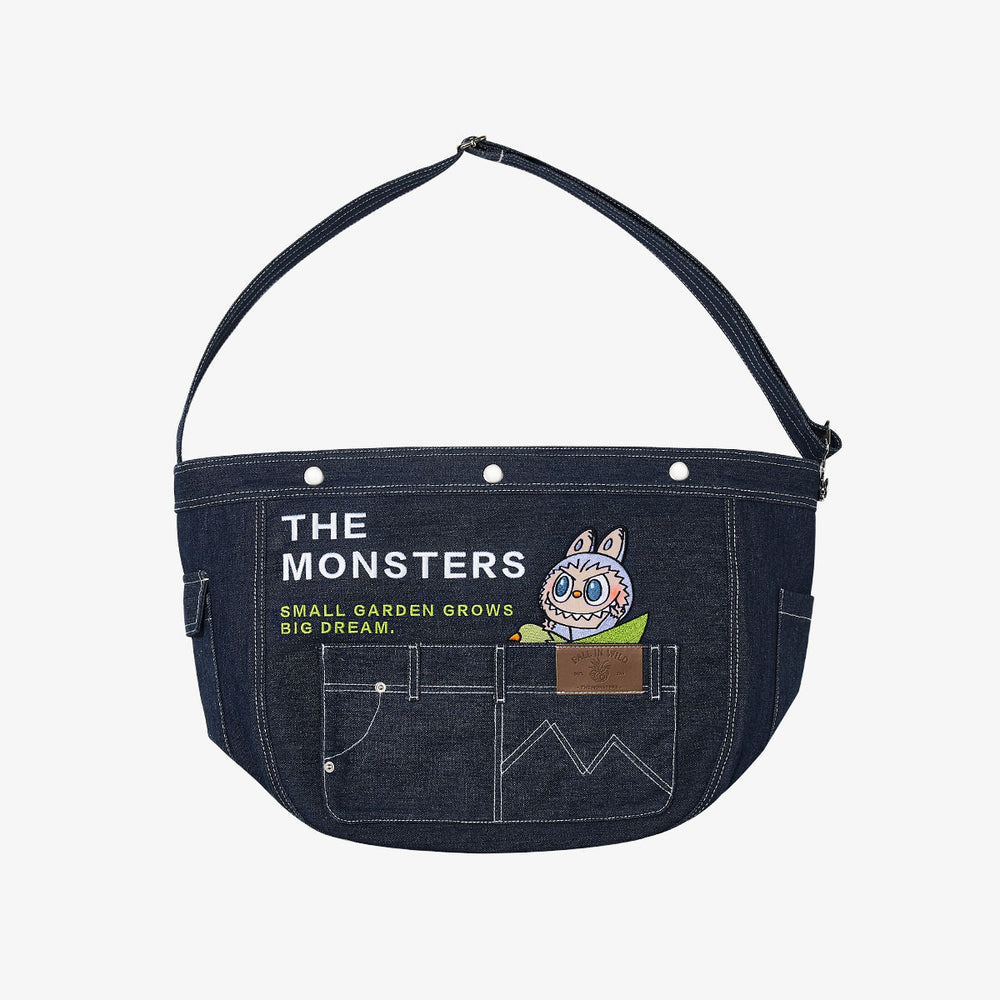 THE MONSTERS FALL IN WIILD SERIES-Denim Messenger Bag