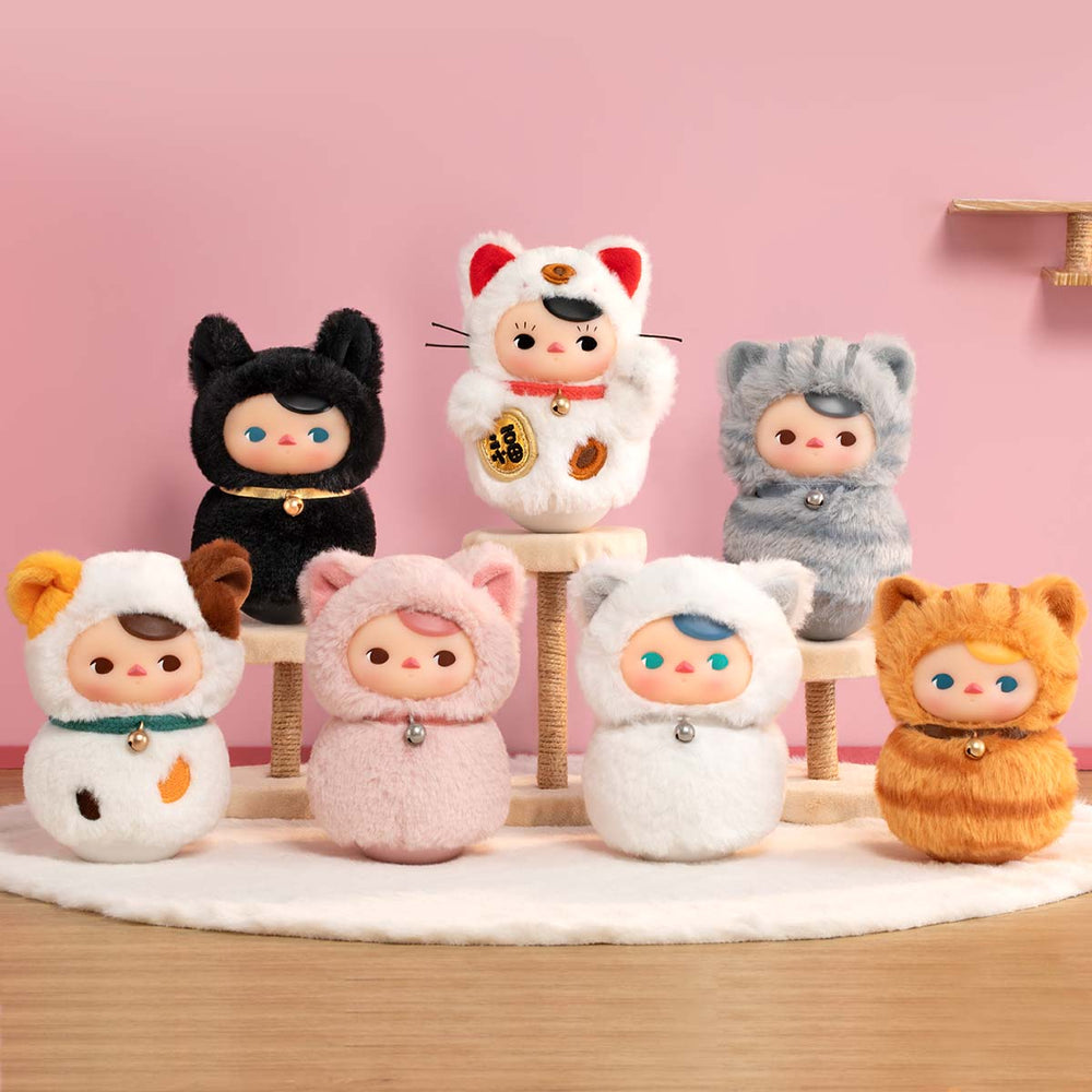 
                
                    Load image into Gallery viewer, PUCKY Roly-Poly Kitty Series-Vinyl Plush Blind Box
                
            