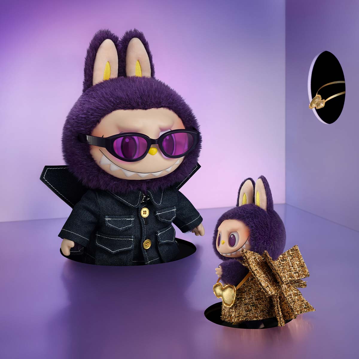 【超目玉枠】 WINGS - PRONOUNCE × LABUBU OF Hanging Plush Vinyl FORTUNE アイドル