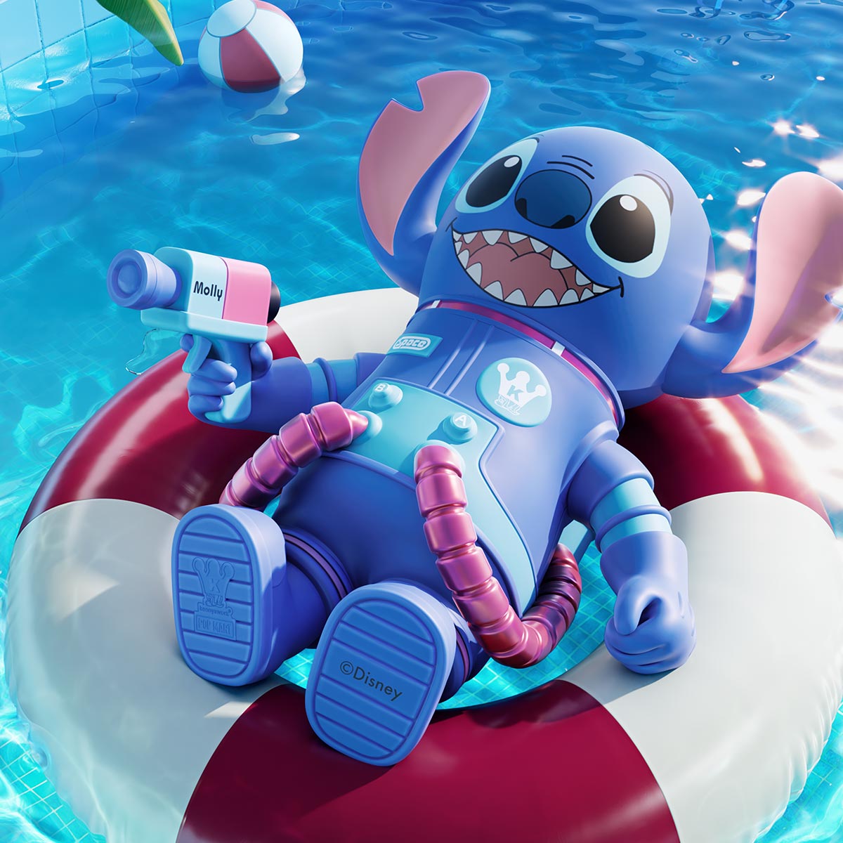 POP MART MEGA SPACE MOLLY 400% Stitch – POP MART New Zealand
