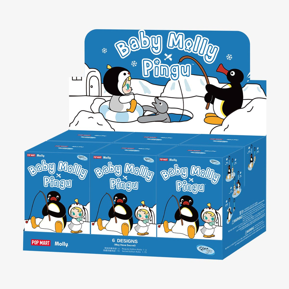 
                
                    Load image into Gallery viewer, Baby Molly × Pingu Happy Fishing Series-Vinyl Plush Pendant Blind Box
                
            