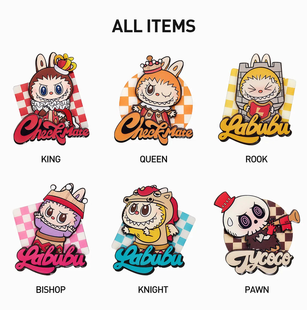 THE MONSTERS Let's Checkmate Series-Fridge Magnet Blind Box