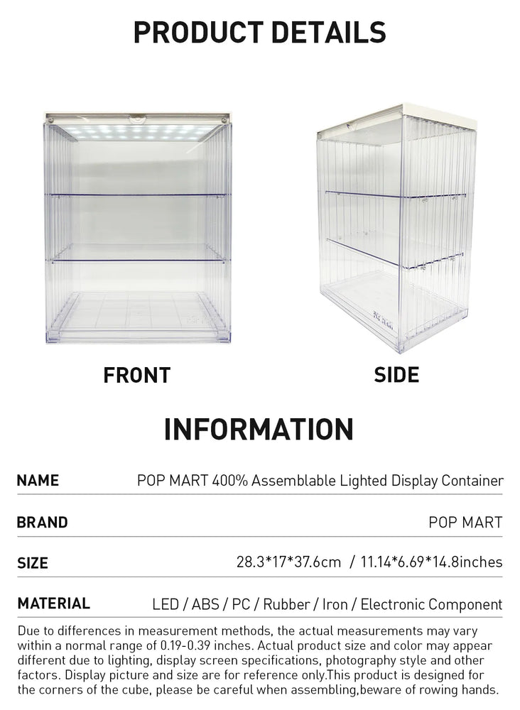 (Pre-Order) POP MART 400% Assemblable Lighted Display Container