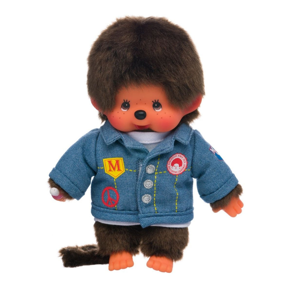 Monchhichi Boy in a DENIM Jacket Plush