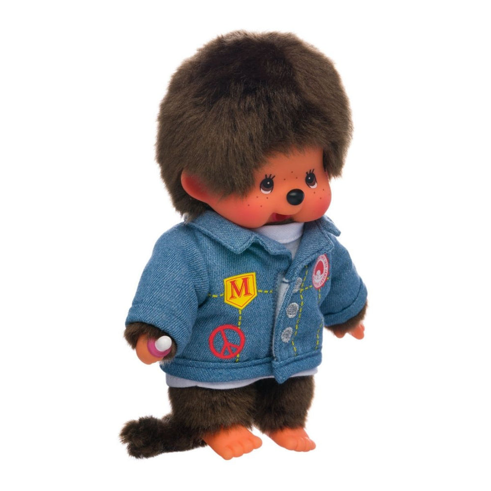 Monchhichi Boy in a DENIM Jacket Plush