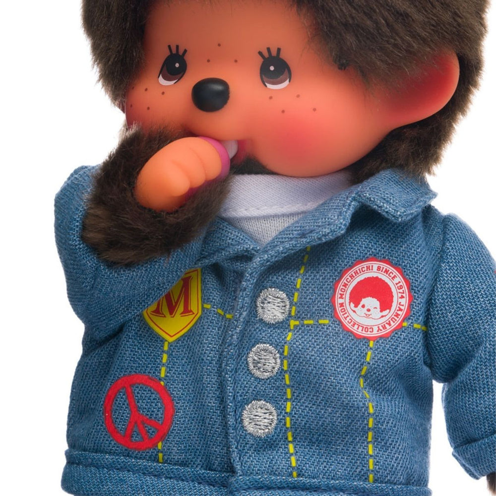 Monchhichi Boy in a DENIM Jacket Plush