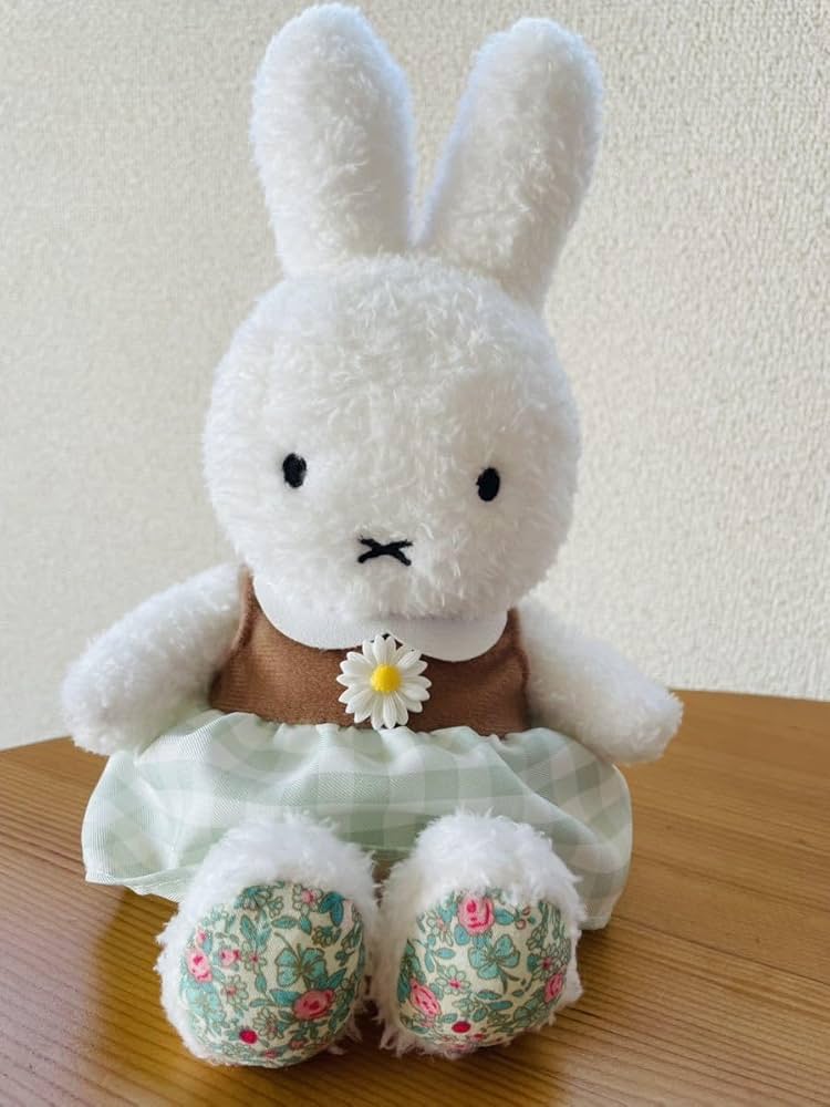 Flower Miffy Fluffy Dress-up Plush Toy