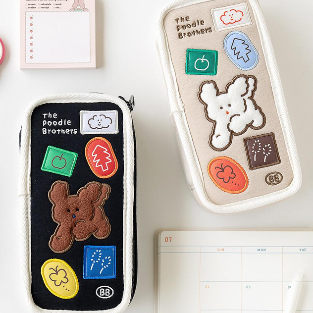 Brunch Brother Poodle open pencil case