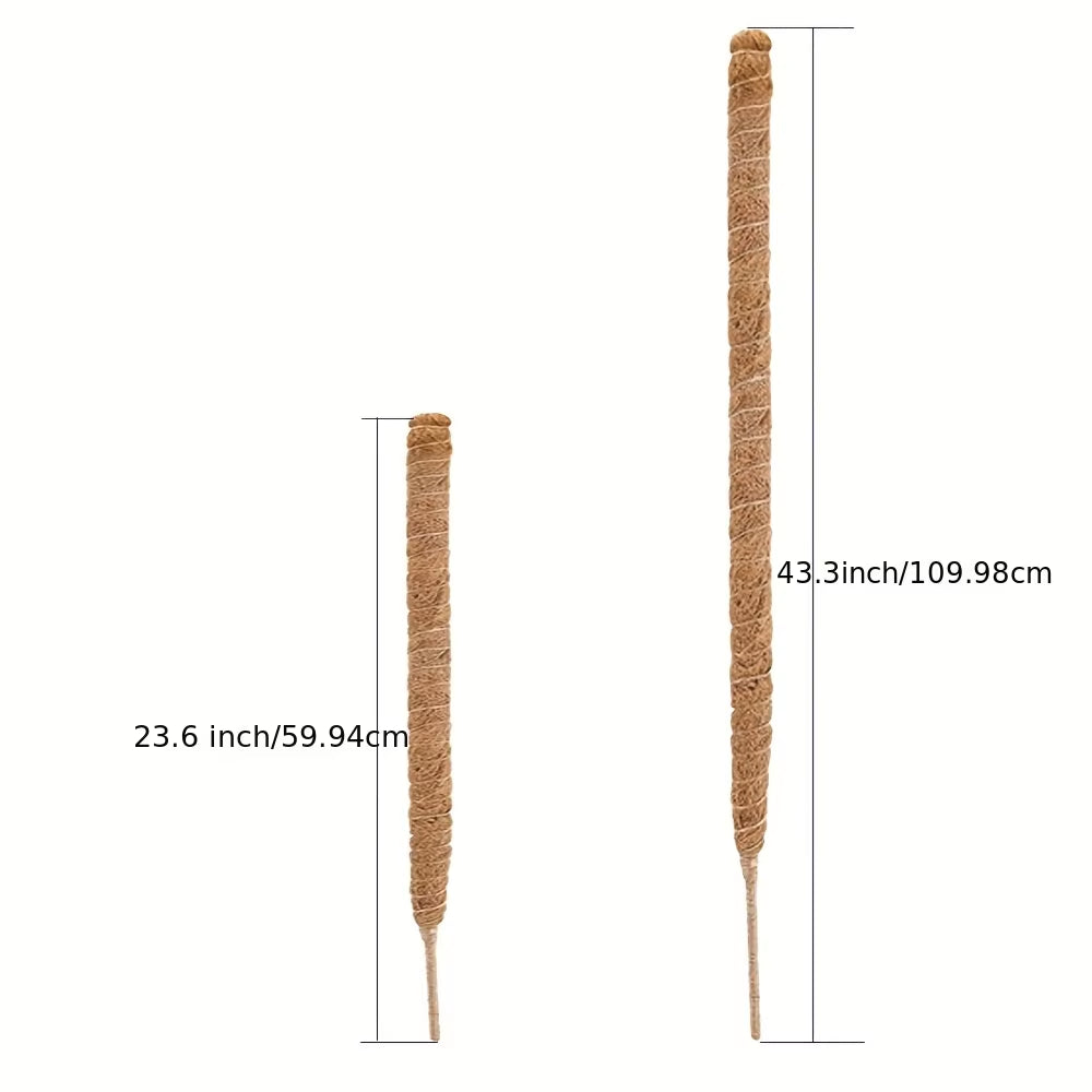 Bendable Moss Pole for Indoor Plants – Tall 23.6''/43.3'' Climbing Support for Monstera & More