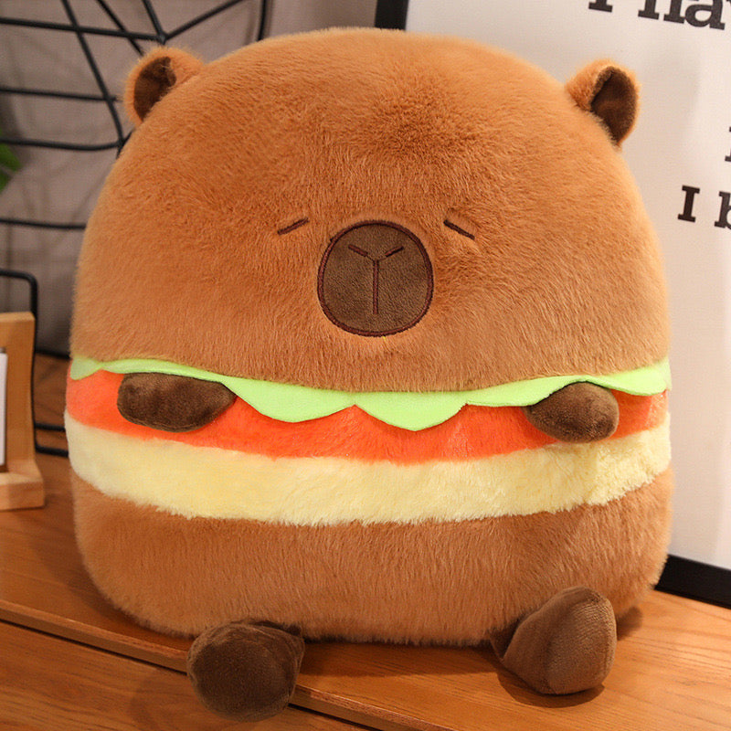 Capybara Plush Hamburger