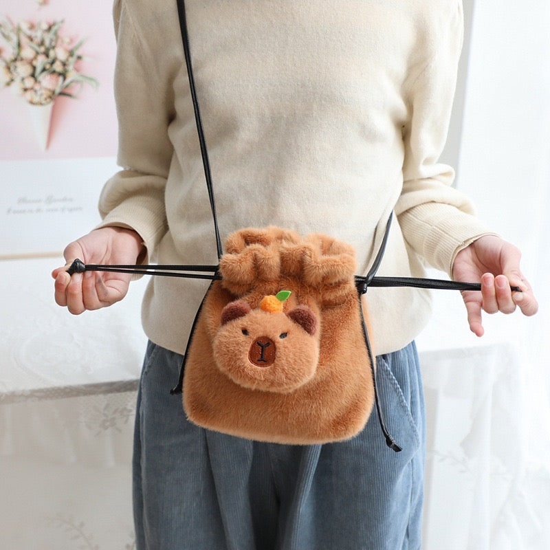 Capybara Plush Bag