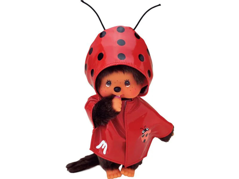 Monchhichi Ladybug Raincoat Boy Plush Doll