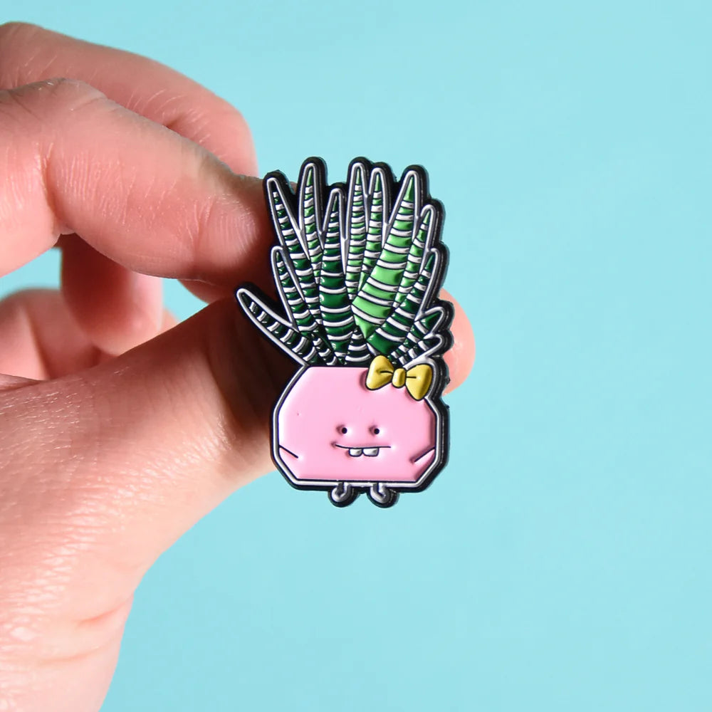 Haworthia Soft Enamel Pin