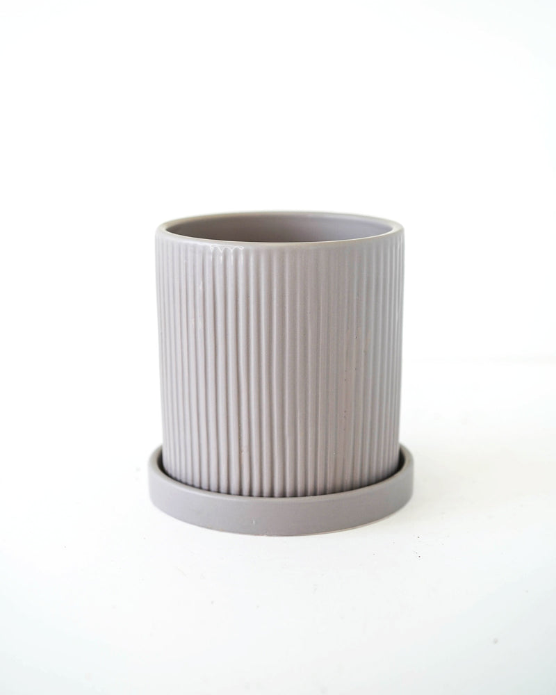 Column Pot with Saucer