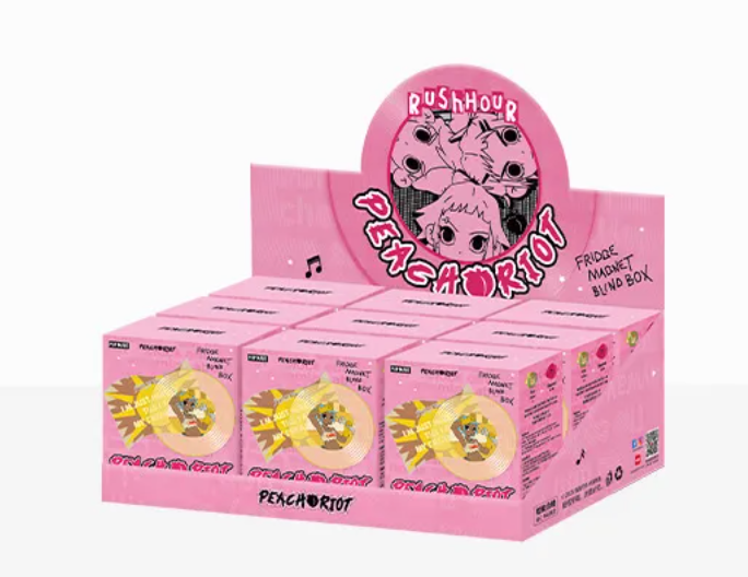 Peach Riot Rush Hour Series Fridge Magnet