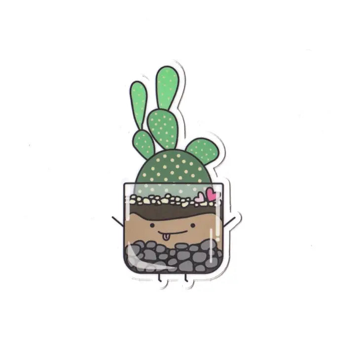 Terrarium Cacti Vinyl Sticker