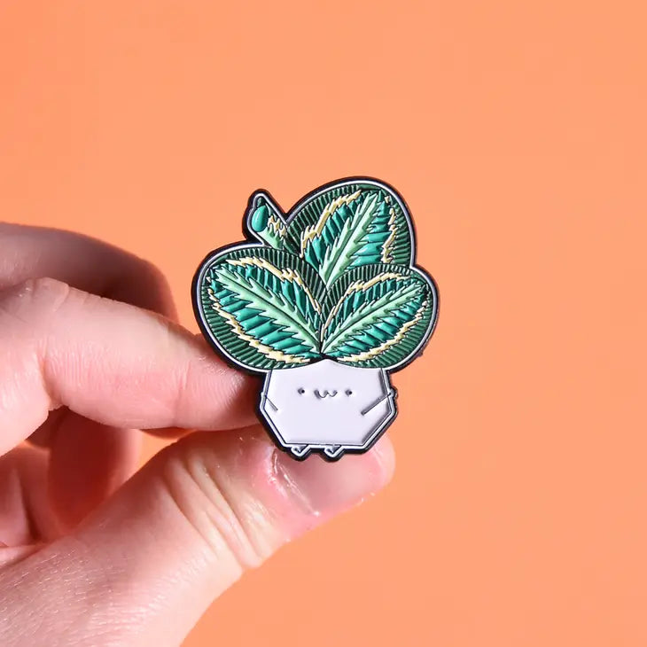 Calathea Medallion Plant Enamel Pin