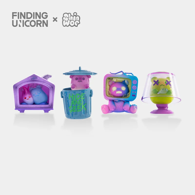 
                
                    Load image into Gallery viewer, ShinWoo GHOST BEAR HOUSE SERIES BLIND BOX
                
            