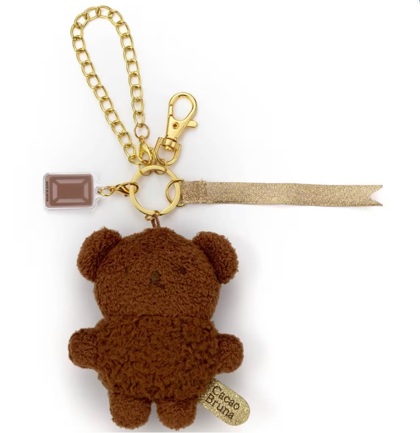 Bruna Cacao Fluffy Bag Charm Boris