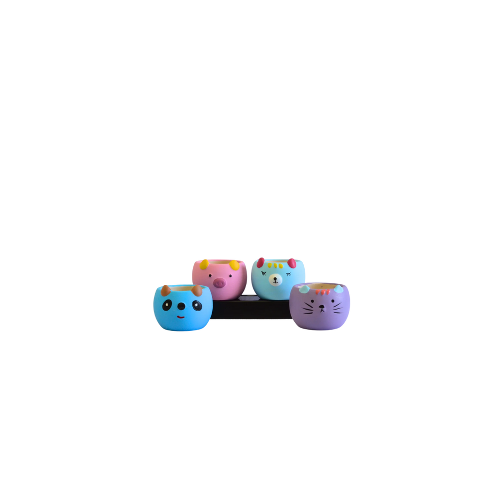 Colorful Matte Animal Pot