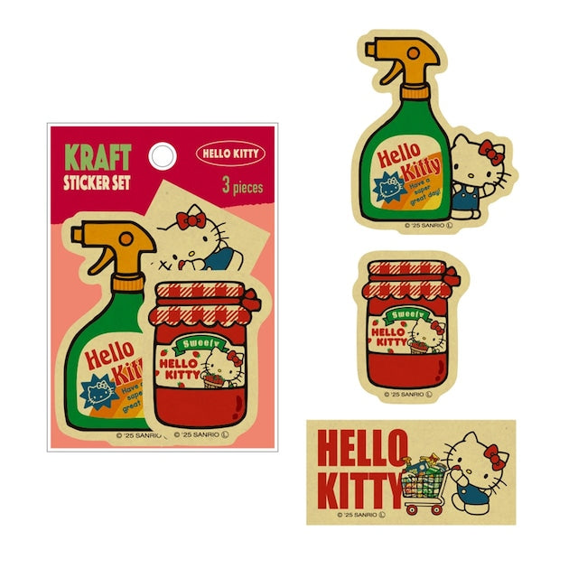 Sanrio Characters Craft Sticker Set Retro Market