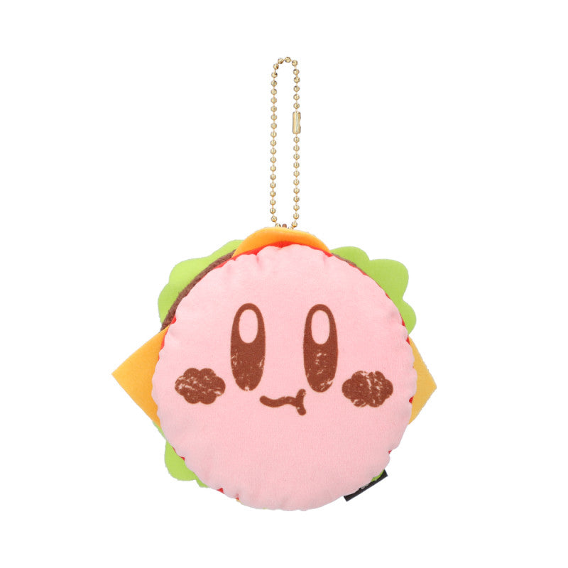 Kirby Café Plush Keychain Burger