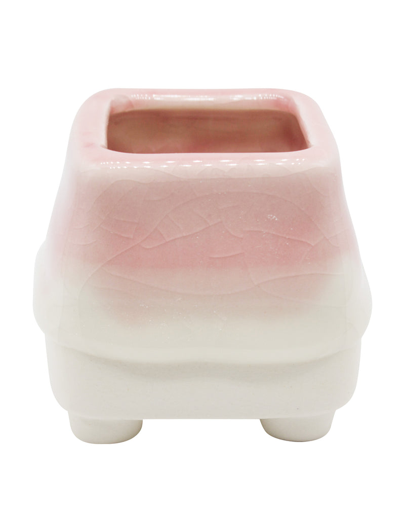 Dripping Glazed Finger Pots Pink Color