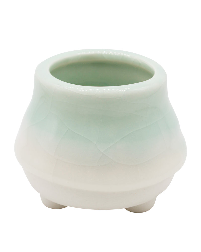 
                
                    Load image into Gallery viewer, Dripping Glazed Finger Pots Green Color
                
            