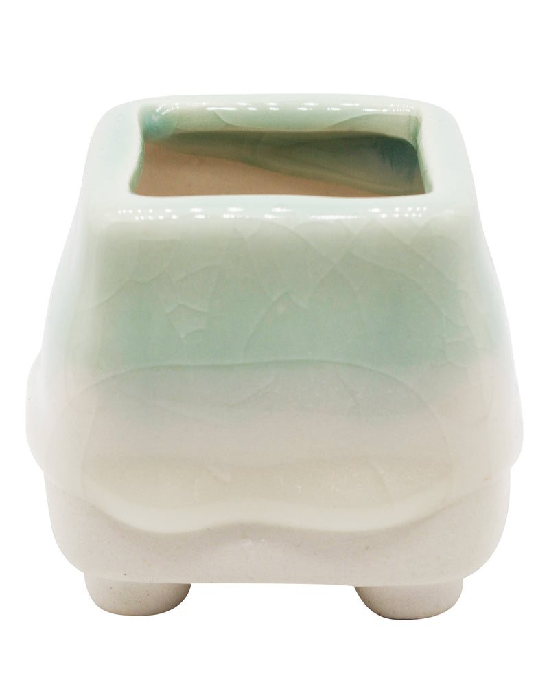 
                
                    Load image into Gallery viewer, Dripping Glazed Finger Pots Green Color
                
            