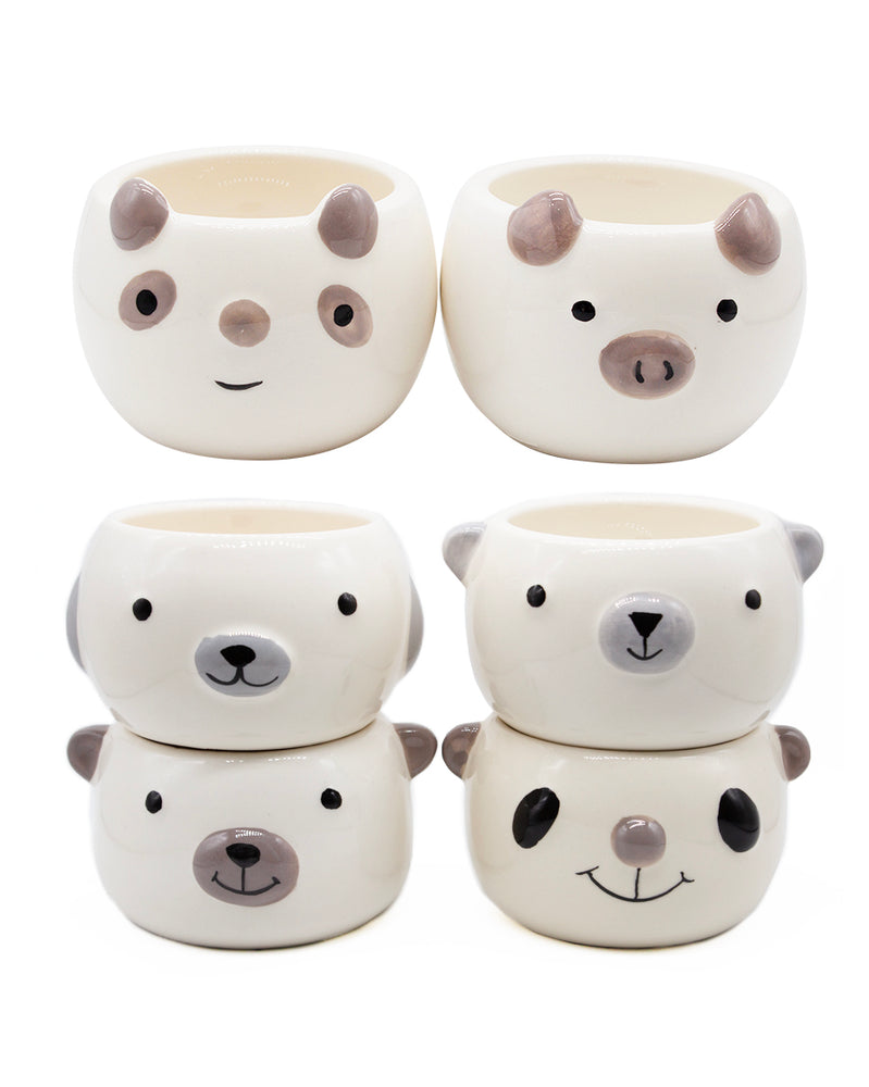 Animal Face Pots