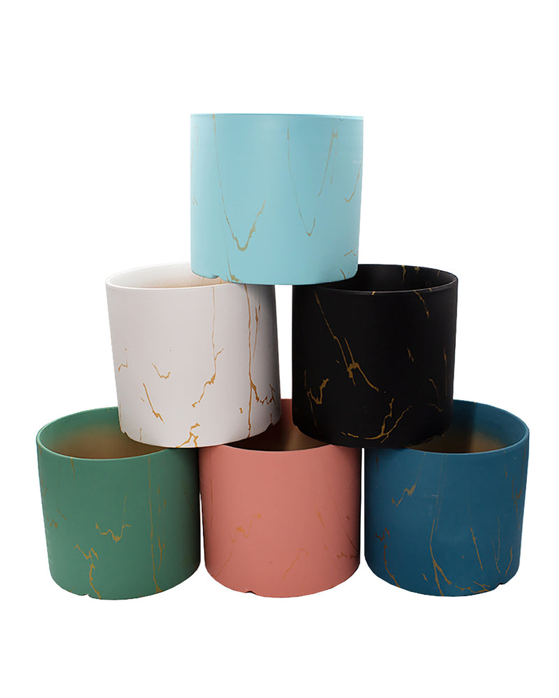 Column Pots With Small Gold Flecks