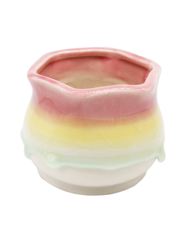 Dripping Glazed Lotus - pink/yellow