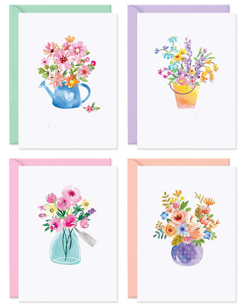 Gift Message Greeting Card Water-Color Flora