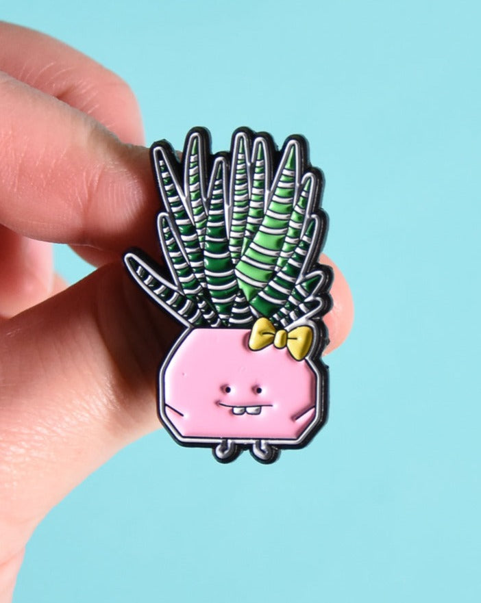 Haworthia Soft Enamel Pin