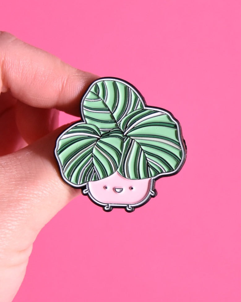 Calathea Orbifolia Soft Enamel Pin