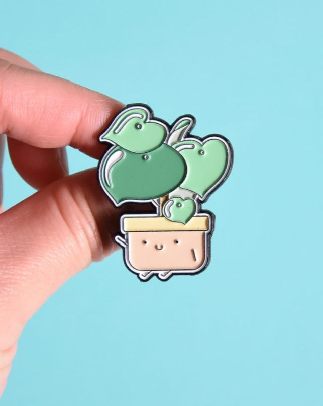 Raindrop Peperomia Soft Enamel Pin