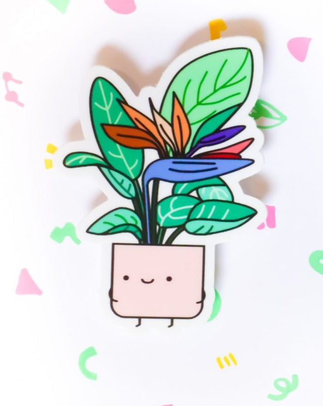 Bird of Paradise Vinyl Die Cut Sticker