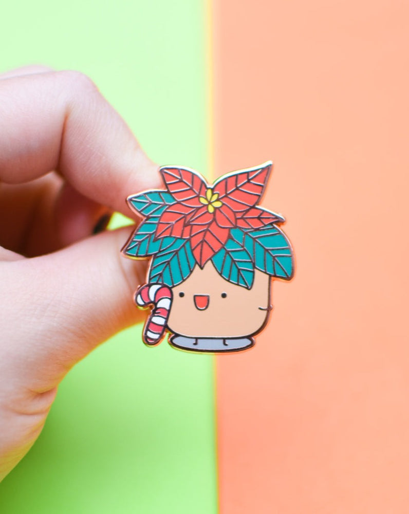 Poinsettia Pin (Rose Gold)