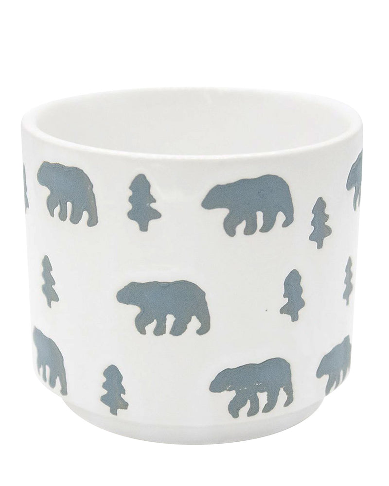 Polar Bear & Christmas Tree Pot