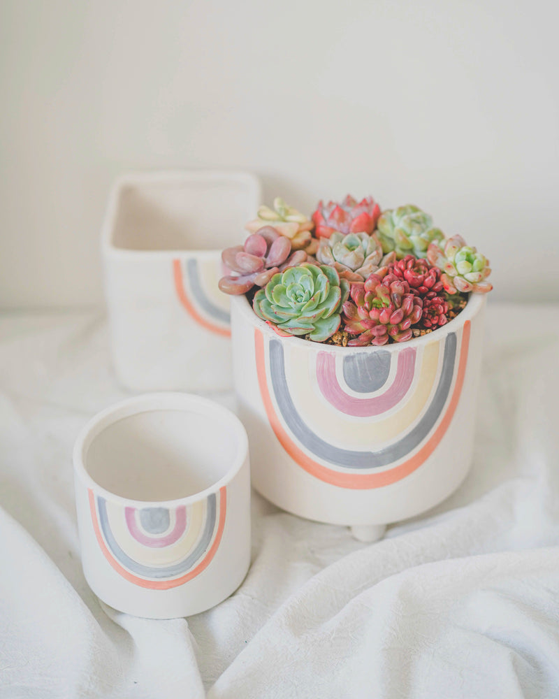 Rainbow Circle Pot