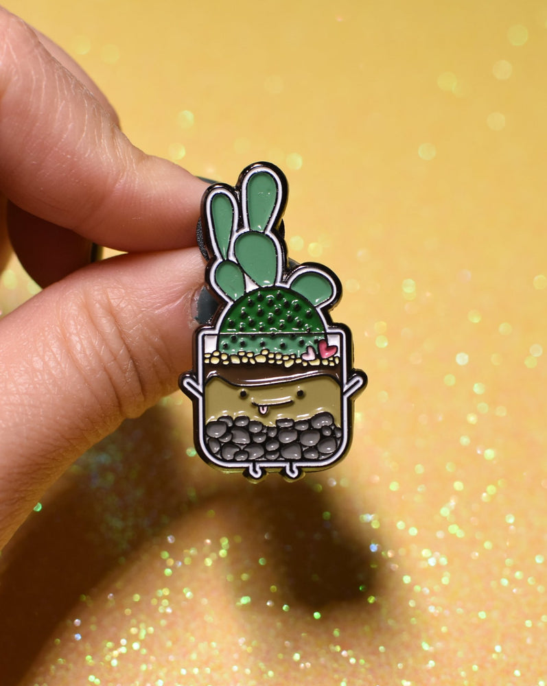 
                
                    Load image into Gallery viewer, Terrarium Cacti Soft Enamel Pin
                
            