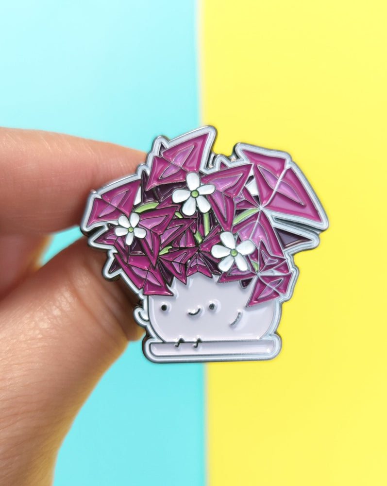 Oxalis Triangularis Soft Enamel Pin