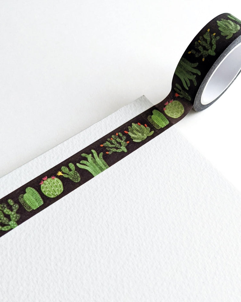
                
                    Load image into Gallery viewer, Cacti Washi Tape - Dark
                
            